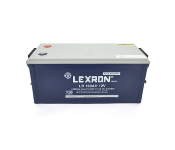 Акумуляторна батарея Lexron LR-DCK-12-160 Carbon-Gel 12 V 160 Ah DEEP CYCLE (522 x 240 x 221) 44.5kg