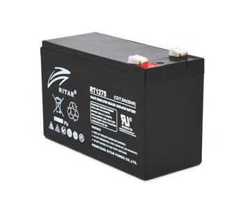 Акумуляторна батарея AGM RITAR RT1275B, Black Case, 12 V 7.5 Ah ( 151 х 65 х 94 (100) ) Q10