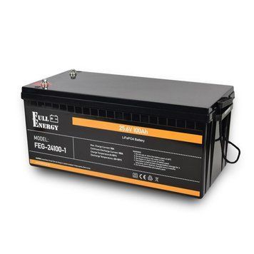Акумулятор LiFePO4 літій залізо фосфатний 25.6В 100А-год з Bluetooth Full Energy FEG-24100-1