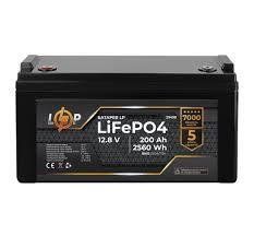 Аккумулятор LP LiFePO4 12,8V - 200 Ah (2560Wh) (BMS 150A/75А) пластик