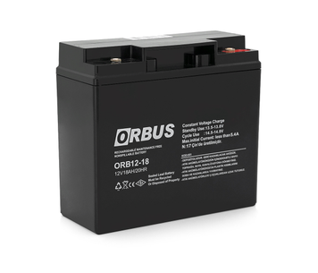 Акумуляторна батарея ORBUS ORB1218 AGM 12 V 18 Ah (180 x76x167) 5 kg Q4/192