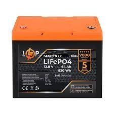 Аккумулятор LP LiFePO4 12,8V - 64 Ah (820Wh) (BMS 80A/40А) пластик для ИБП