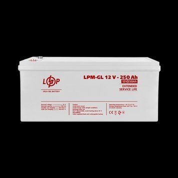 Акумулятор гелевий LPM-GL 12 V &mdash; 250 Ah