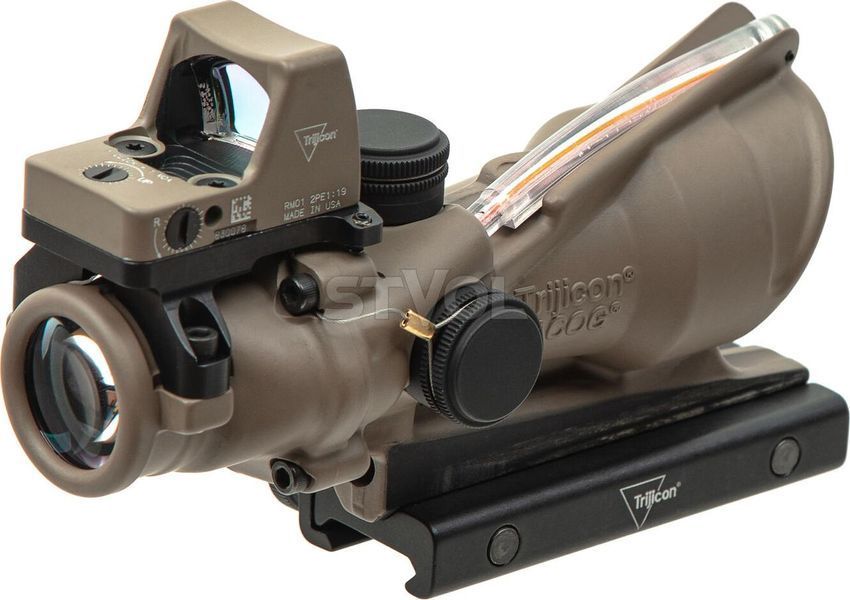 Комплект TRIJICON приціл ACOG 4x32 BAC і приціл коліматорний RMR 3.25 МОА FDE