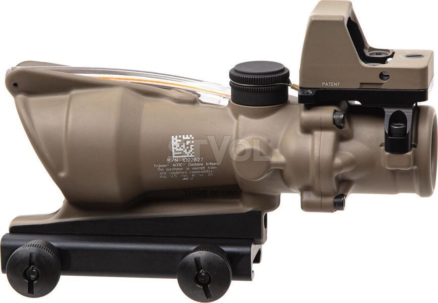 Комплект TRIJICON приціл ACOG 4x32 BAC і приціл коліматорний RMR 3.25 МОА FDE