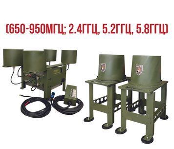 Купольный РЭБ на авто &laquo;Saqribs&raquo; 6 (650-950Мгц; 2.4ГГц, 5.2ГГц, 5.8ГГц) 50Вт