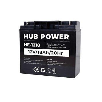 Акумулятор 12В 18 Ач для ДБЖ Hub Power HE-1218