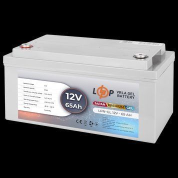 Акумулятор гелевий LPN-GL 12V &mdash; 65 Ah
