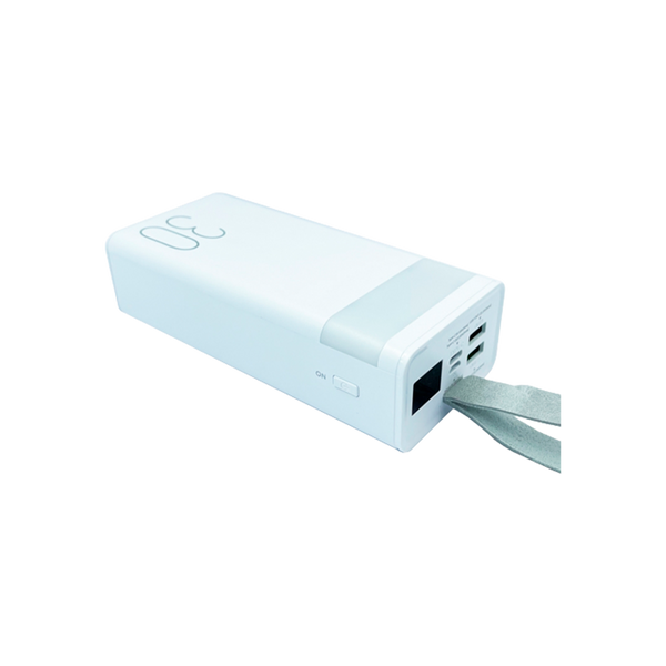 Внешний аккумулятор Remax Chinen Type-C 20W + 2USB 22.5W 30000mAh LED Белый (RPP-320)