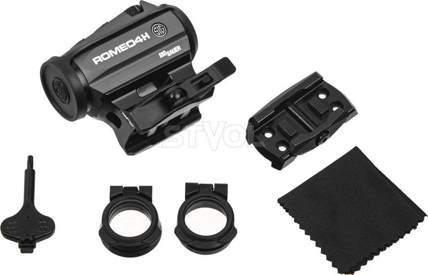 Прилад коліматорний SIG Optics ROMEO4H RD, BALLISTIC CIRCLE QUADPLE, 0.5 MOA ADJ, GRAPHITE