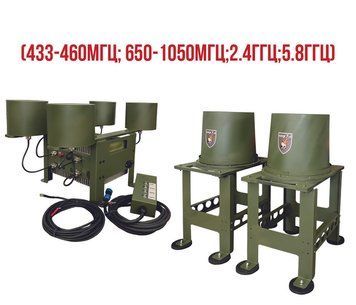Купольный РЭБ на авто &laquo;Saqribs&raquo; 7 (433-460МГц;650-1050МГц;2.4ГГц;5.8ГГц) 50Вт