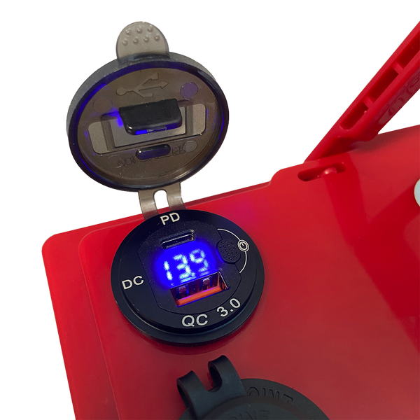 Аккумулятор LP LiFePO4 универсальный с зарядным устройством 12V (12,8V) - 90 Ah (1152Wh) (BMS 80A/40А) пластик