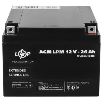 Аккумулятор AGM LPM 12V - 26 Ah