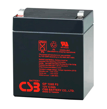 Акумуляторна батарея CSB GP1245F2, 12 V 4.5 Ah (90 х70х100 (105)) Q10