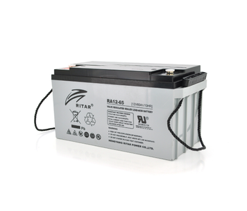 Акумуляторна батарея AGM RITAR RA12-65, Gray Case, 12 V 65.0 Ah ( 350 x 167 x 182) Q1