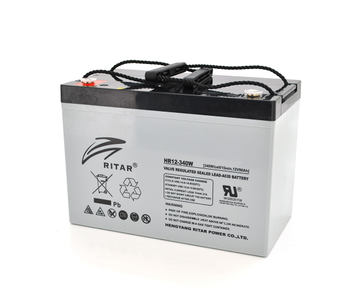Акумуляторна батарея AGM RITAR HR12340W, Gray Case, 12 V 90.0 Ah ( 307 х 169 х 210 (215) 29.00kg Q1/48