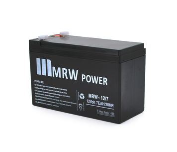 Акумуляторна батарея Mervesan MRW-12/7L 12 V 7 Ah ( 150 x 65 x 95 (100)) BLACK (1.65kg) Q8/672