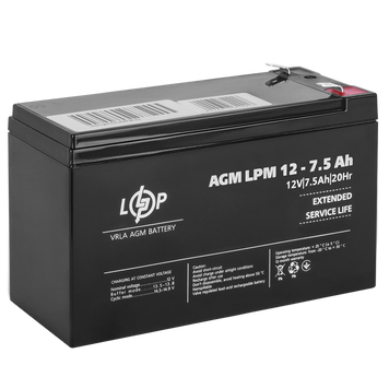 Аккумулятор AGM LPM 12V - 7.5 Ah