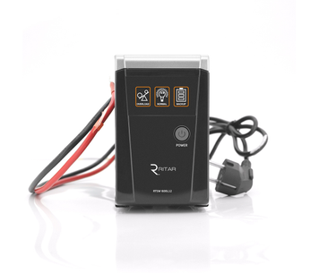 ДБЖ із правильною синусоїдою RITAR RTSW-600 LED (360 Вт), 12 В, під зовнішній АКБ, Q4 (320*132*210) 4,2 кг