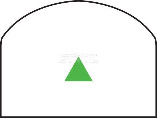 Прибор коллиматорный Trijicon RMR&reg; Type 2 Red Dot Sight 12.9 MOA Green Triangle - NS