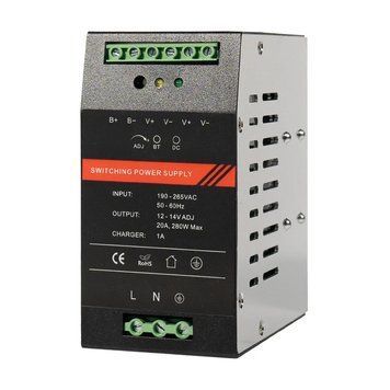 Джерело безперебійного живлення Kraft PSU-1220DIN з кріпленням на DIN-рейку