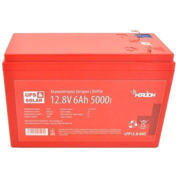 Merlion LFP12.8-6US 12.8V 6AH Акумуляторна батарея