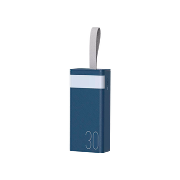 Внешний аккумулятор Remax Chinen Type-C 20W + 2USB 22.5W 30000mAh LED Синий (RPP-320)