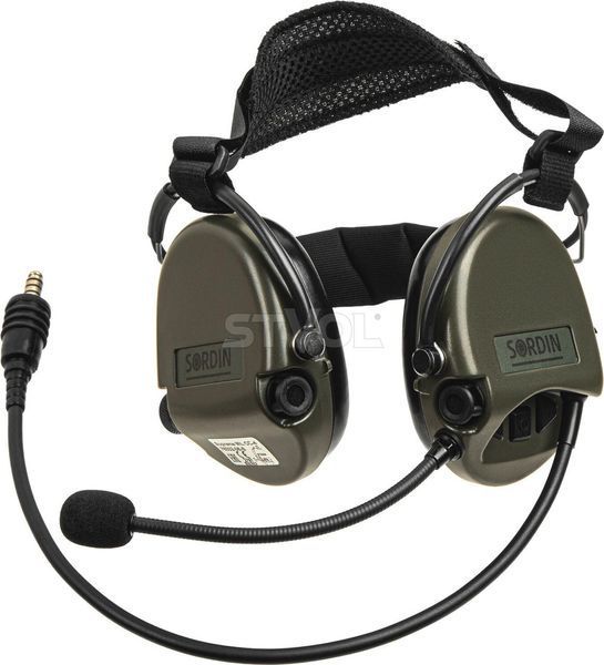 76332-06-S Навушники Sordin Supreme MIL CC Neckband Green PVC