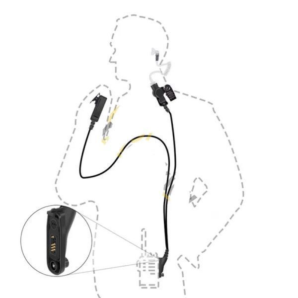 Гарнітура/навушники для рацій Motorola DP4400, DP4400e, DP4800, DP4800E