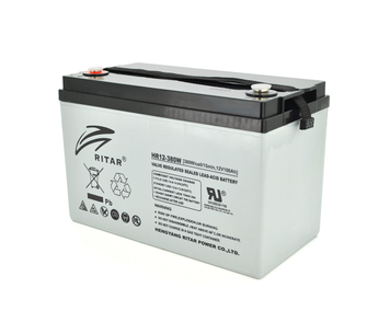 Акумуляторна батарея AGM RITAR HR12380W, Gray Case, 12 V 100.0 Ah (328 х 172 х 215 (220 ) 30.50kg Q1/36