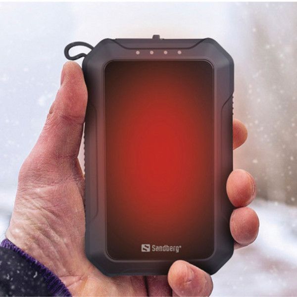 Павербанк Sandberg Hand Warmer з обігрівачем рук 10000 MAH 2A, USB, TYPE-C IN, LED ліхтар 1W