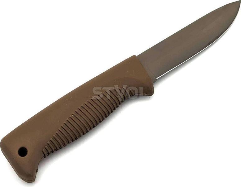 Ніж Peltonen M07, покриття cerakote FDE, coyote, coyote композитний чохол