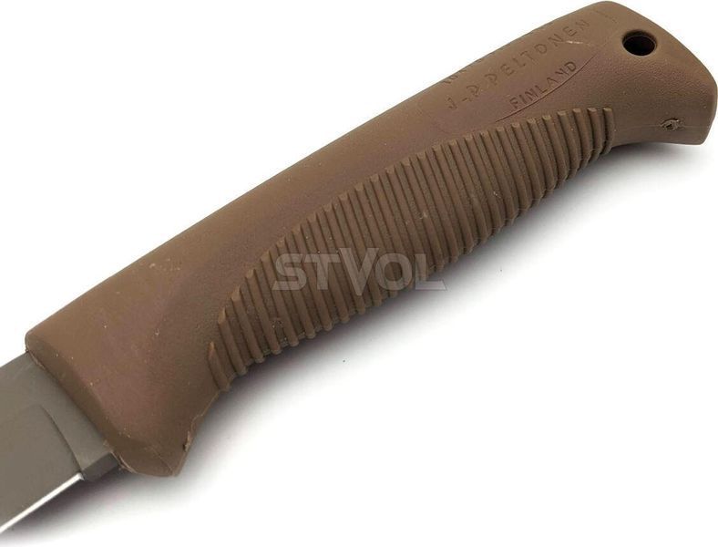 Ніж Peltonen M07, покриття cerakote FDE, coyote, coyote композитний чохол