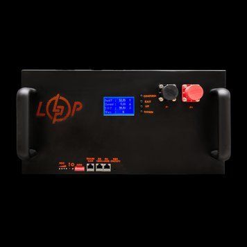 Акумулятор LP LiFePO4 51,2V &mdash; 230 Ah (11776Wh) (Smart BMS 200A/100А) з LCD метал RM