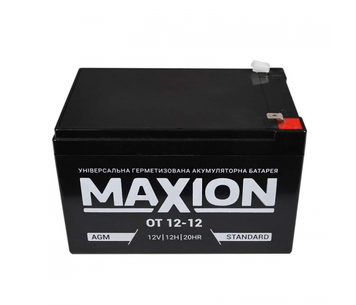 Аккумуляторная батарея MAXION AGM OT 12-12 12V 12Ah ( 151 х 98 х 100 ), Q4