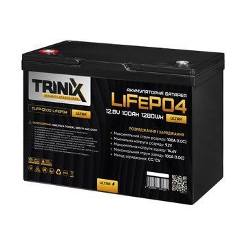 Акумуляторна батарея літій-залізо-фосфатна 12.8В 100Аг Trinix TLFP-12100 Ultra LiFePO4
