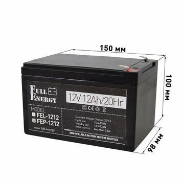 Акумулятор 12В 12 А&middot;год для ДБЖ Full Energy FEP-1212