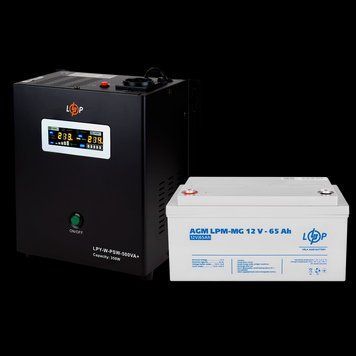 Комплект резервного питания для котла LP (LogicPower) ИБП + мультигелевая батарея (UPS W500VA + АКБ MG 780Wh)