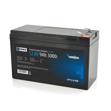 Литий-железо-фосфатный аккумулятор Merlion LiFePO4 12.8V 9AH (4S3P/BMS-10A), (151x65x100) для