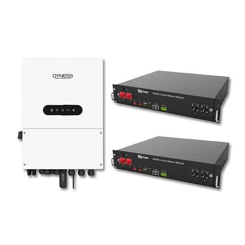 Комплект гибридный инвертор Dyness 8.0L-1P-A 8кВт 48В + 2 Аккумуляторные батареи LiFePO4 4850 48V (2,4 кВт)