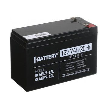 Акумулятор 12 В 7 А&middot;год для ДБЖ I-Battery ABP7-12L