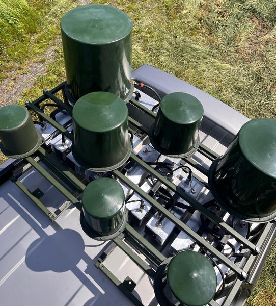 Купольный РЭБ на авто на 5 диапазонов (719-1050Мгц; 2400Мгц; 5800Мгц)