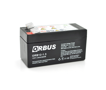 Аккумуляторная батарея ORBUS ORB1213 AGM 12V 1,3Ah (98 х 44 х 53 (59)) 0.525 kg Q20/450