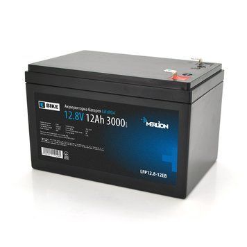 Литий-железо-фосфатный аккумулятор Merlion LiFePO4 12.8V 12AH (4S2P/BMS-15A), (151x99x99) для