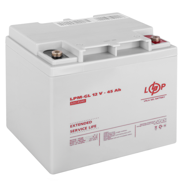 Акумулятор гелевий LPM-GL 12 V &mdash; 45 Ah