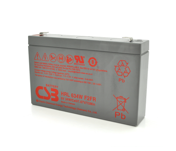 Акумуляторна батарея CSB HRL634WF2, 6 V 9 Ah (151х34х99мм) Q10