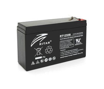 Акумуляторна батарея AGM RITAR RT1250BL, Black Case, 12 V 5.0 Ah ( 150 х 50 х 93) Q10