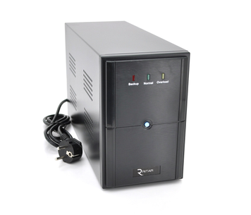 ИБП Ritar E-RTM600L-U (360W) ELF-L, LED, AVR, 2st, USB, 2xSCHUKO socket, 1x12V7Ah, metal Case Q4