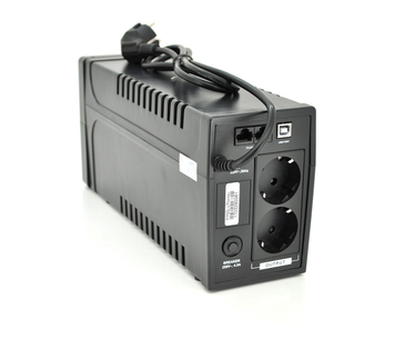ИБП Ritar RTP600L-U (360W) Proxima-L, LED, AVR, 2st, USB, 2xSCHUKO socket, 1x12V7Ah, plastik Case ( 340 x 140