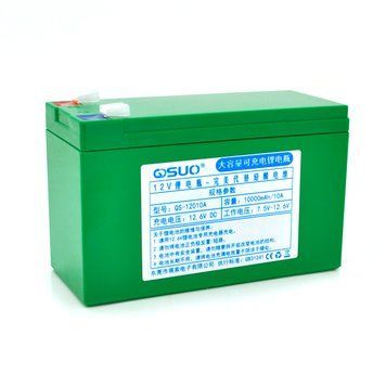 Акумуляторна батарея літієва QiSuo 12 V 10 A з елементами Li-ion 18650 (150X64,5X97,7)